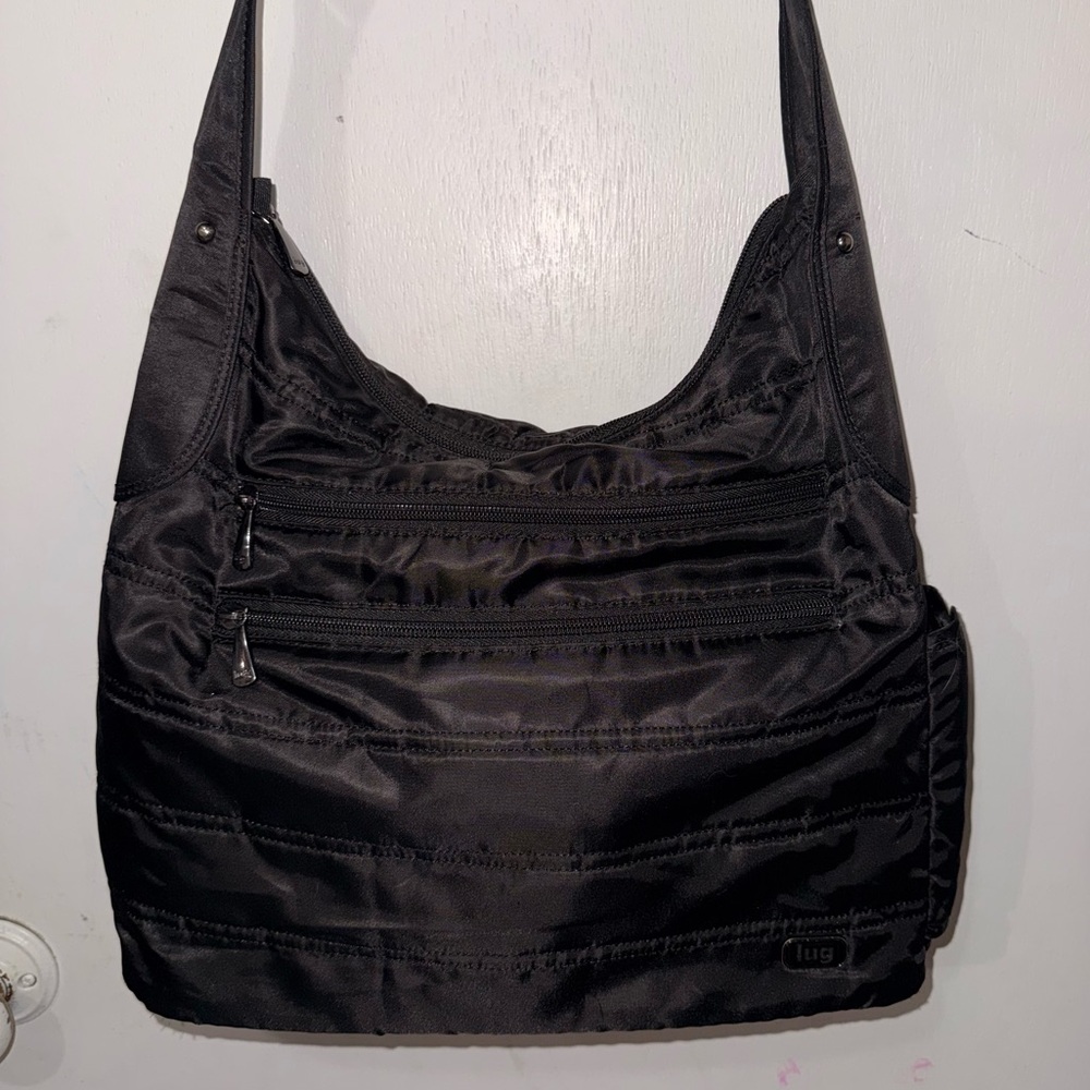 Lug Cable Car - Black - crossbody - water bottle holder on side
